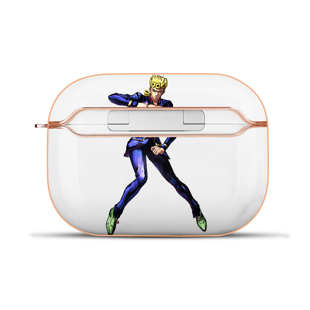 （画像用） ジョジョの奇妙な冒険 ジョルノ?ジョバァーナ JoJo's Bizarre Adventure Giorno Giovanna 【AirPods Pro用】ハードシェル保護ケース｜耐衝撃・防指紋・カラビナ付き商品仕様