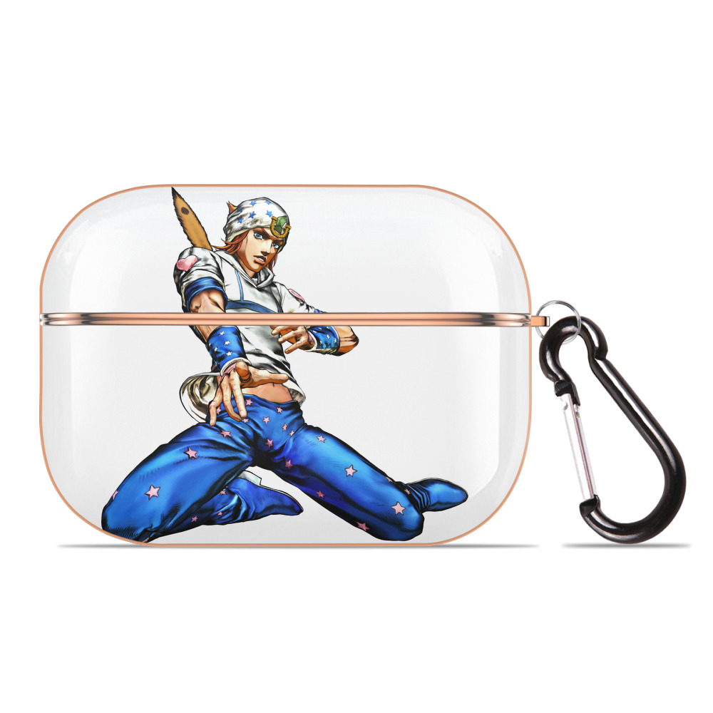 （画像用） ジョジョの奇妙な冒険 ジョナサン?ジョースター JoJo's Bizarre Adventure Jonathan Joestar 【AirPods Pro用】ハードシェル保護ケース｜耐衝撃・防指紋・カラビナ付き商品仕様