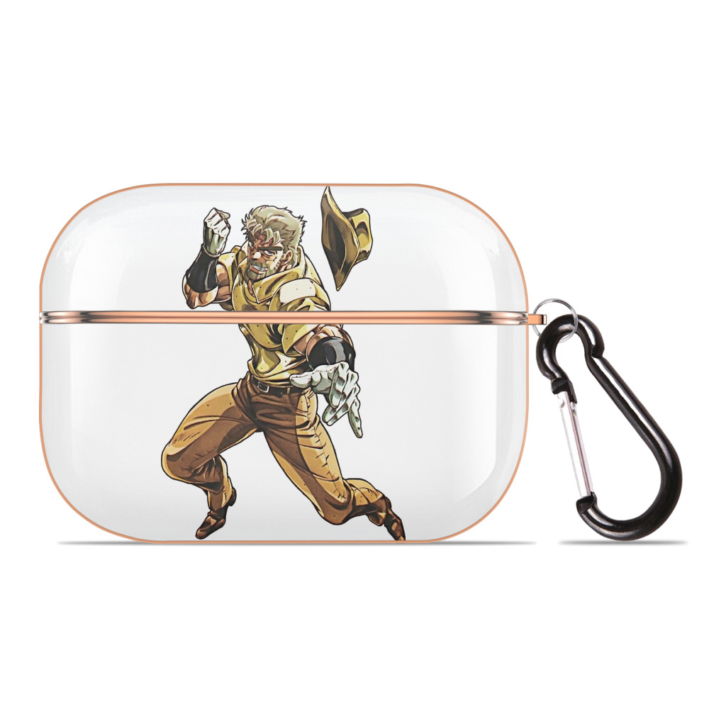 （画像用） ジョジョの奇妙な冒険 ジョセフ?ジョースター JoJo's Bizarre Adventure Joseph Joestar 【AirPods Pro用】ハードシェル保護ケース｜耐衝撃・防指紋・カラビナ付き商品仕様