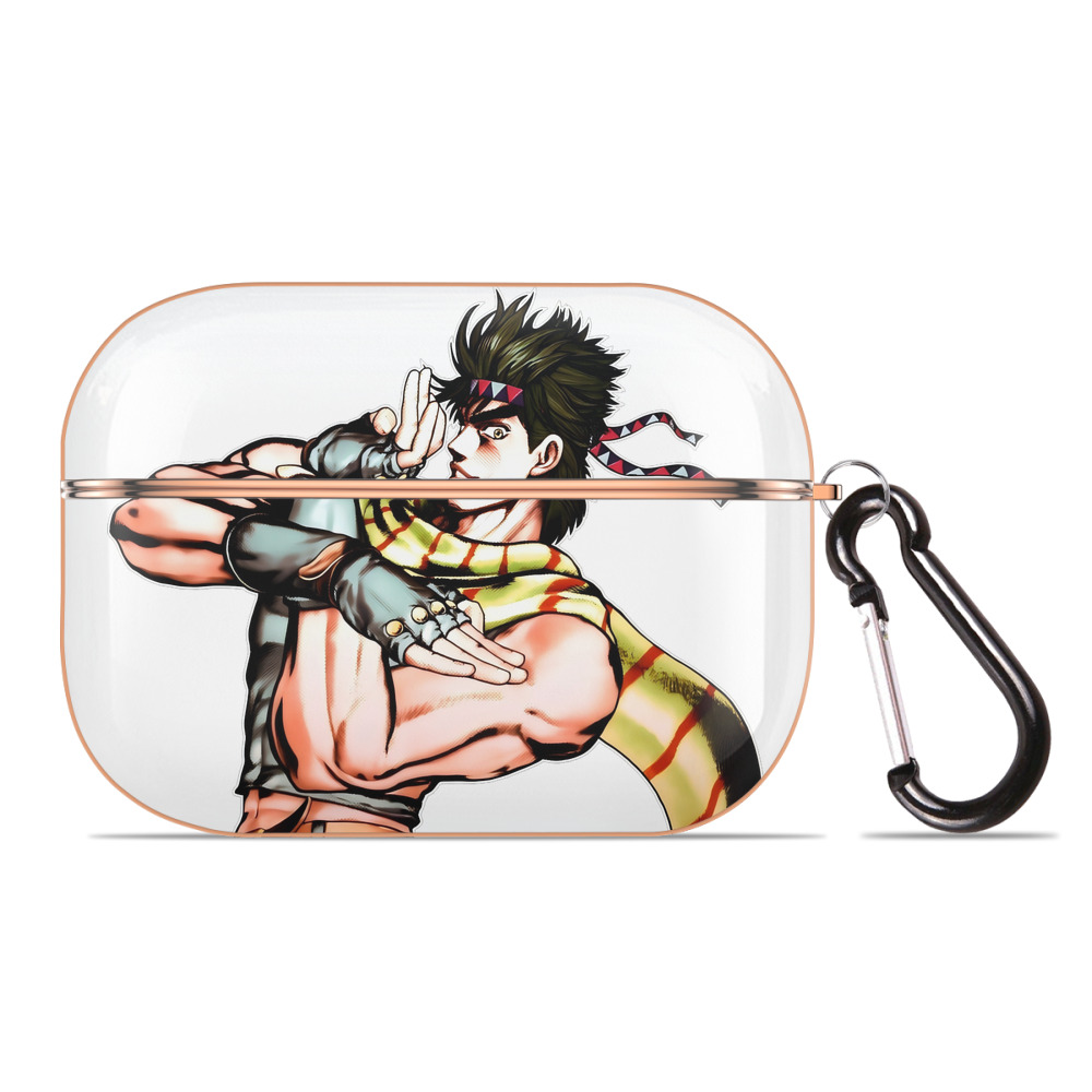 （画像用） ジョジョの奇妙な冒険 ジョセフ?ジョースター JoJo's Bizarre Adventure Joseph Joestar 【AirPods Pro用】ハードシェル保護ケース｜耐衝撃・防指紋・カラビナ付き商品仕様