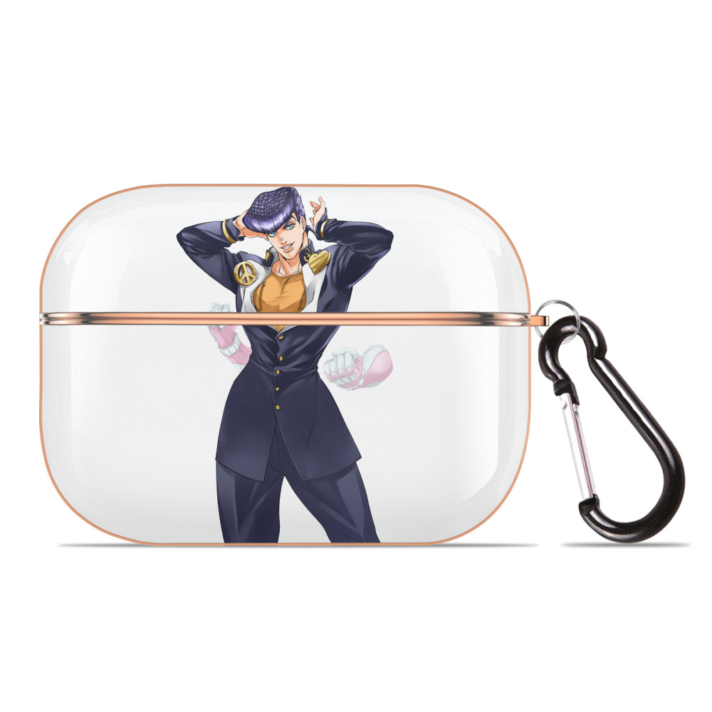 （画像用） ジョジョの奇妙な冒険 ひがしかた じょうすけ JoJo's Bizarre Adventure Higashikata Josuke 【AirPods Pro用】ハードシェル保護ケース｜耐衝撃・防指紋・カラビナ付き商品仕様
