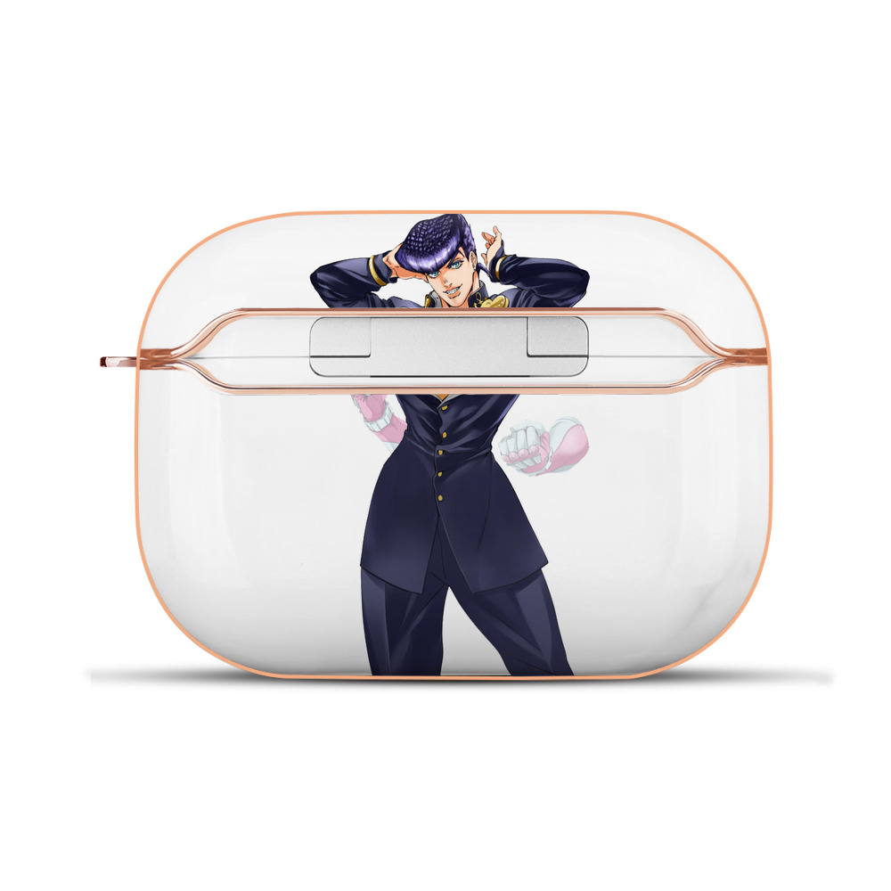 （画像用） ジョジョの奇妙な冒険 ひがしかた じょうすけ JoJo's Bizarre Adventure Higashikata Josuke 【AirPods Pro用】ハードシェル保護ケース｜耐衝撃・防指紋・カラビナ付き商品仕様