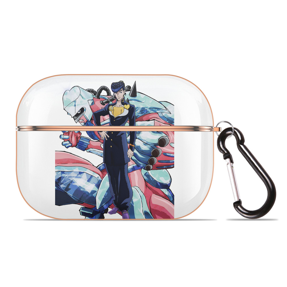 （画像用） ジョジョの奇妙な冒険 ひがしかた じょうすけ JoJo's Bizarre Adventure Higashikata Josuke 【AirPods Pro用】ハードシェル保護ケース｜耐衝撃・防指紋・カラビナ付き商品仕様