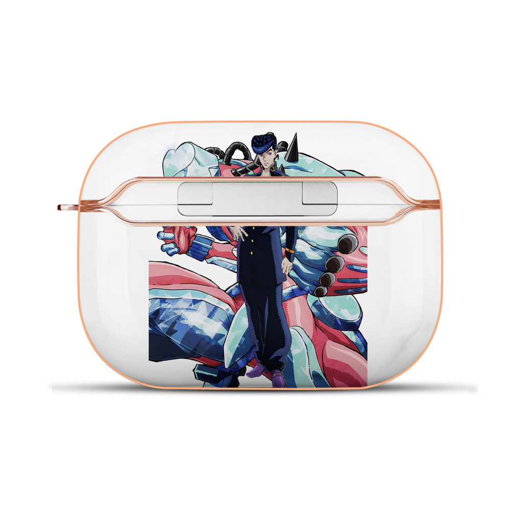 （画像用） ジョジョの奇妙な冒険 ひがしかた じょうすけ JoJo's Bizarre Adventure Higashikata Josuke 【AirPods Pro用】ハードシェル保護ケース｜耐衝撃・防指紋・カラビナ付き商品仕様