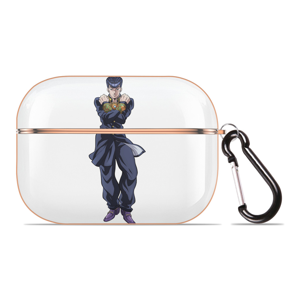（画像用） ジョジョの奇妙な冒険 ひがしかた じょうすけ JoJo's Bizarre Adventure Higashikata Josuke 【AirPods Pro用】ハードシェル保護ケース｜耐衝撃・防指紋・カラビナ付き商品仕様