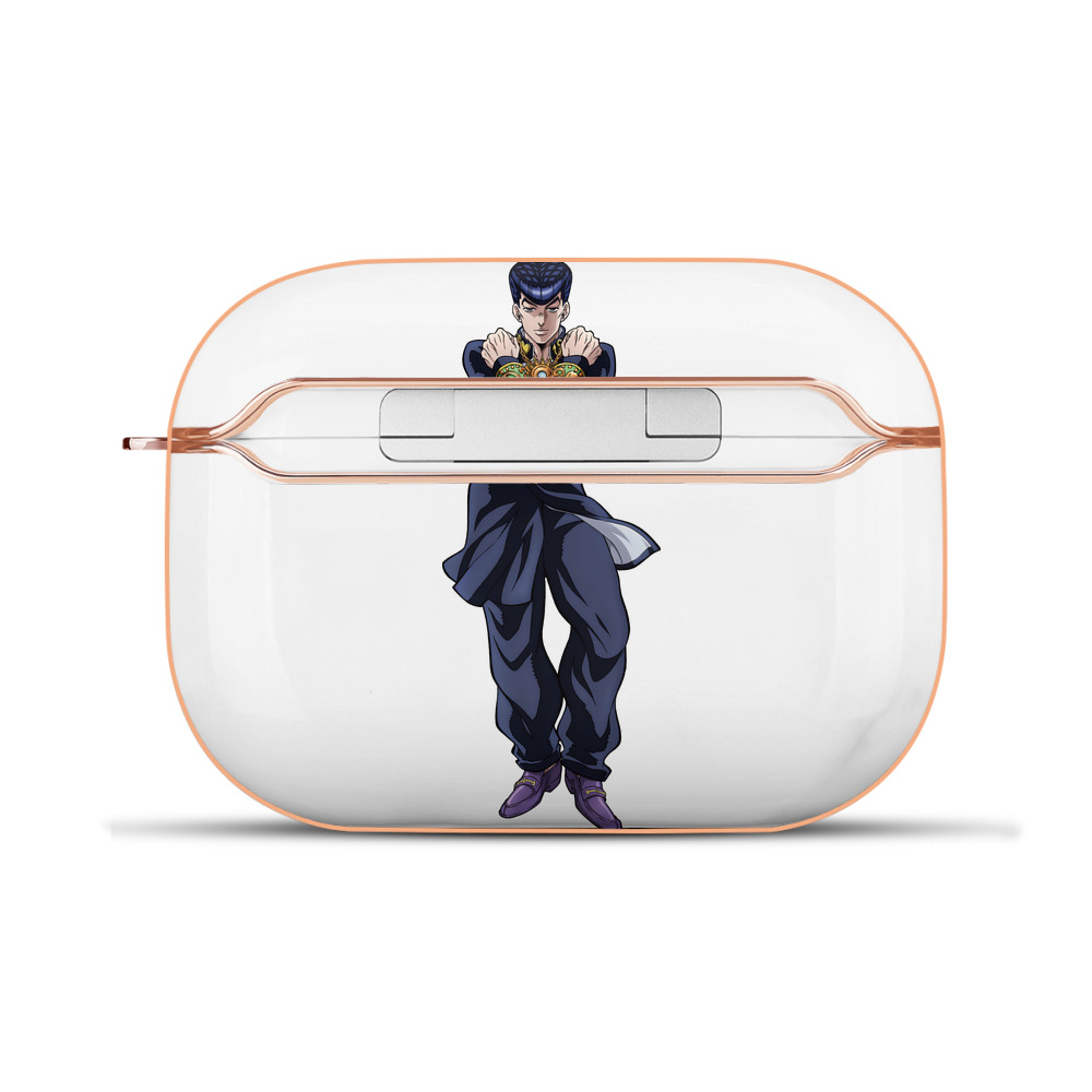（画像用） ジョジョの奇妙な冒険 ひがしかた じょうすけ JoJo's Bizarre Adventure Higashikata Josuke 【AirPods Pro用】ハードシェル保護ケース｜耐衝撃・防指紋・カラビナ付き商品仕様