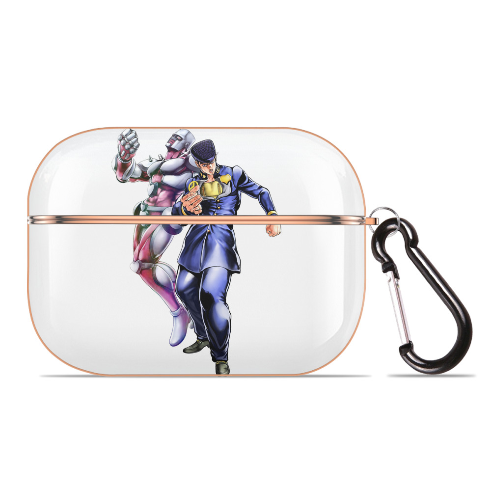 （画像用） ジョジョの奇妙な冒険 ひがしかた じょうすけ JoJo's Bizarre Adventure Higashikata Josuke 【AirPods Pro用】ハードシェル保護ケース｜耐衝撃・防指紋・カラビナ付き商品仕様