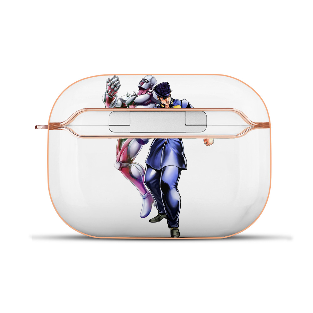 （画像用） ジョジョの奇妙な冒険 ひがしかた じょうすけ JoJo's Bizarre Adventure Higashikata Josuke 【AirPods Pro用】ハードシェル保護ケース｜耐衝撃・防指紋・カラビナ付き商品仕様