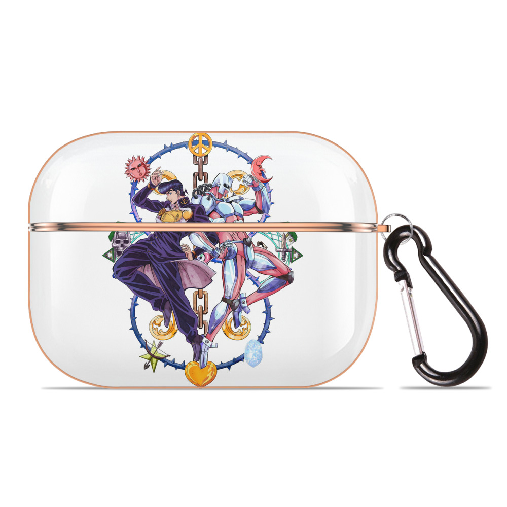 （画像用） ジョジョの奇妙な冒険 ひがしかた じょうすけ JoJo's Bizarre Adventure Higashikata Josuke 【AirPods Pro用】ハードシェル保護ケース｜耐衝撃・防指紋・カラビナ付き商品仕様