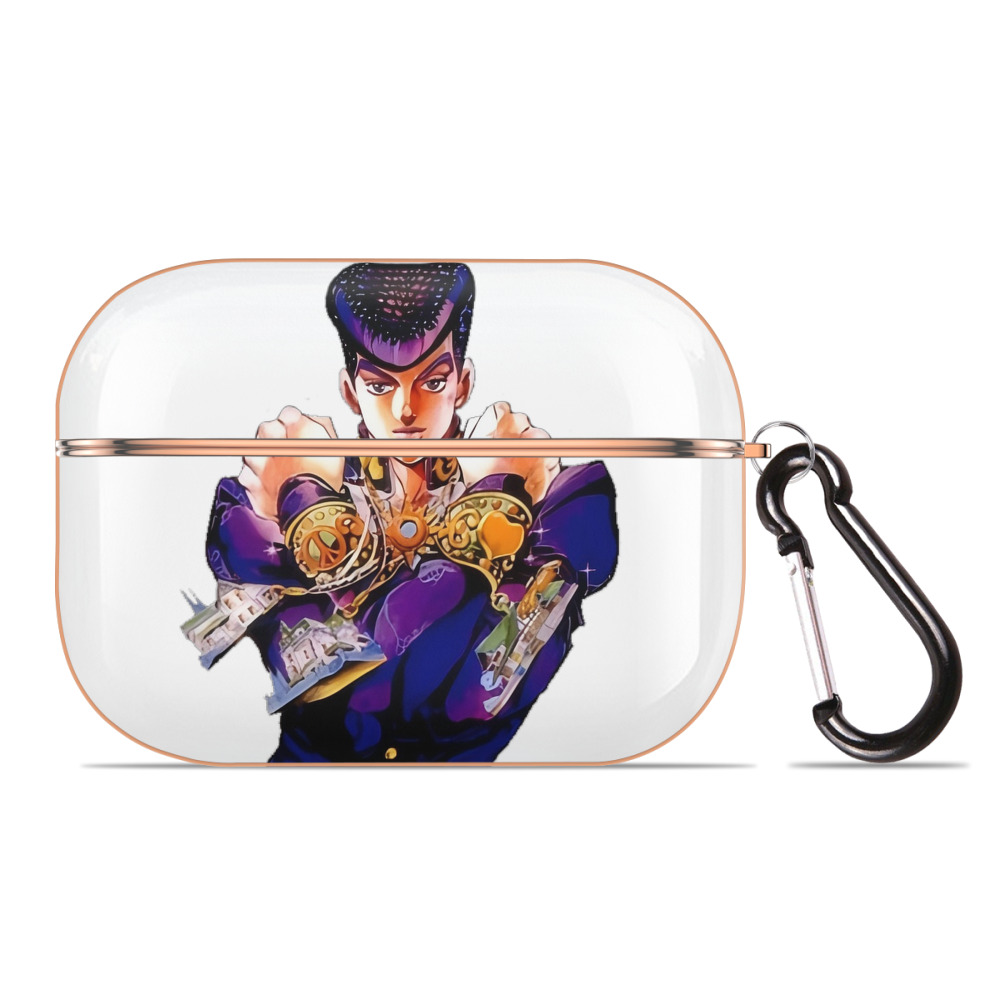 （画像用） ジョジョの奇妙な冒険 ひがしかた じょうすけ JoJo's Bizarre Adventure Higashikata Josuke 【AirPods Pro用】ハードシェル保護ケース｜耐衝撃・防指紋・カラビナ付き商品仕様