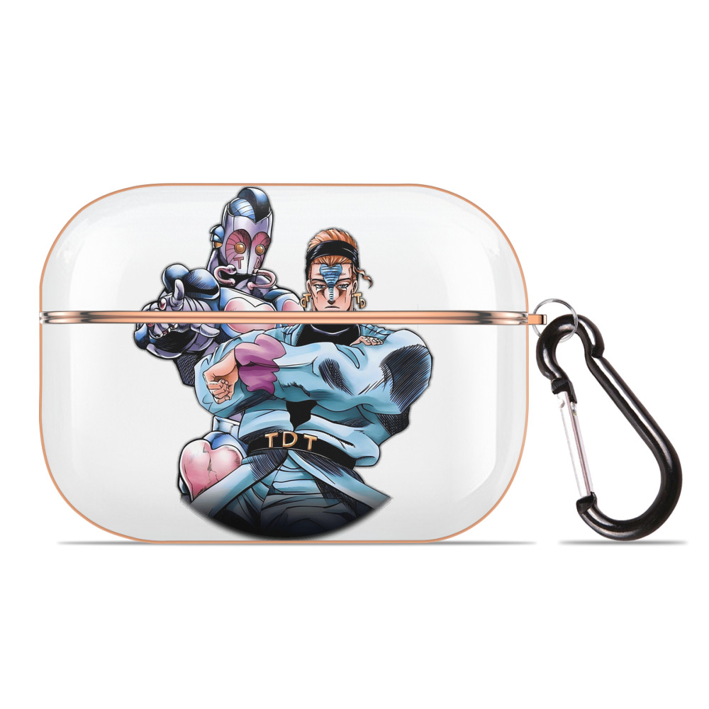（画像用） ジョジョの奇妙な冒険 ひがしかた じょうすけ JoJo's Bizarre Adventure Higashikata Josuke 【AirPods Pro用】ハードシェル保護ケース｜耐衝撃・防指紋・カラビナ付き商品仕様