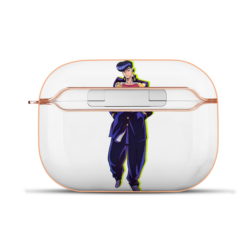 （画像用） ジョジョの奇妙な冒険 ひがしかた じょうすけ JoJo's Bizarre Adventure Higashikata Josuke 【AirPods Pro用】ハードシェル保護ケース｜耐衝撃・防指紋・カラビナ付き商品仕様