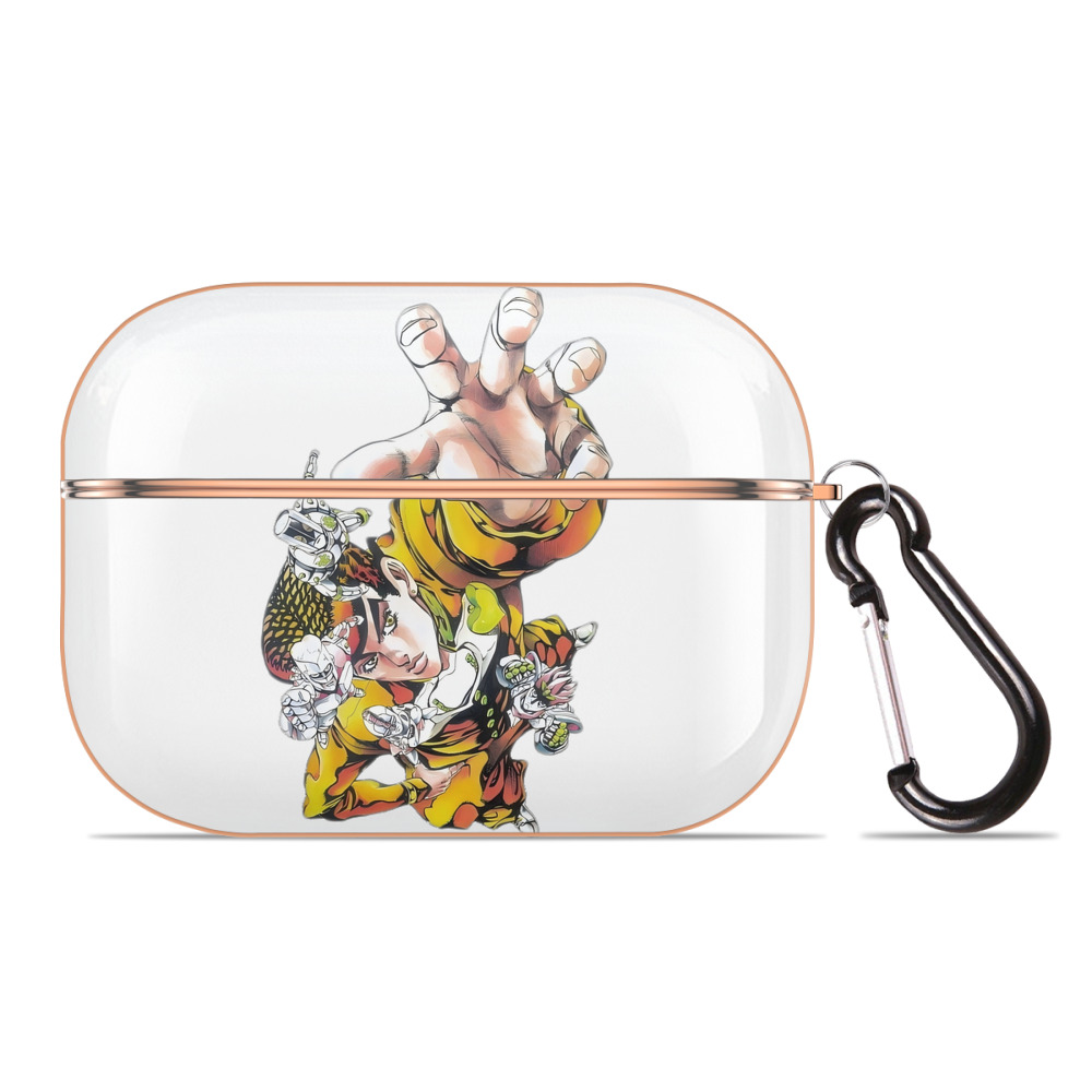 （画像用） ジョジョの奇妙な冒険 ひがしかた じょうすけ JoJo's Bizarre Adventure Higashikata Josuke 【AirPods Pro用】ハードシェル保護ケース｜耐衝撃・防指紋・カラビナ付き商品仕様