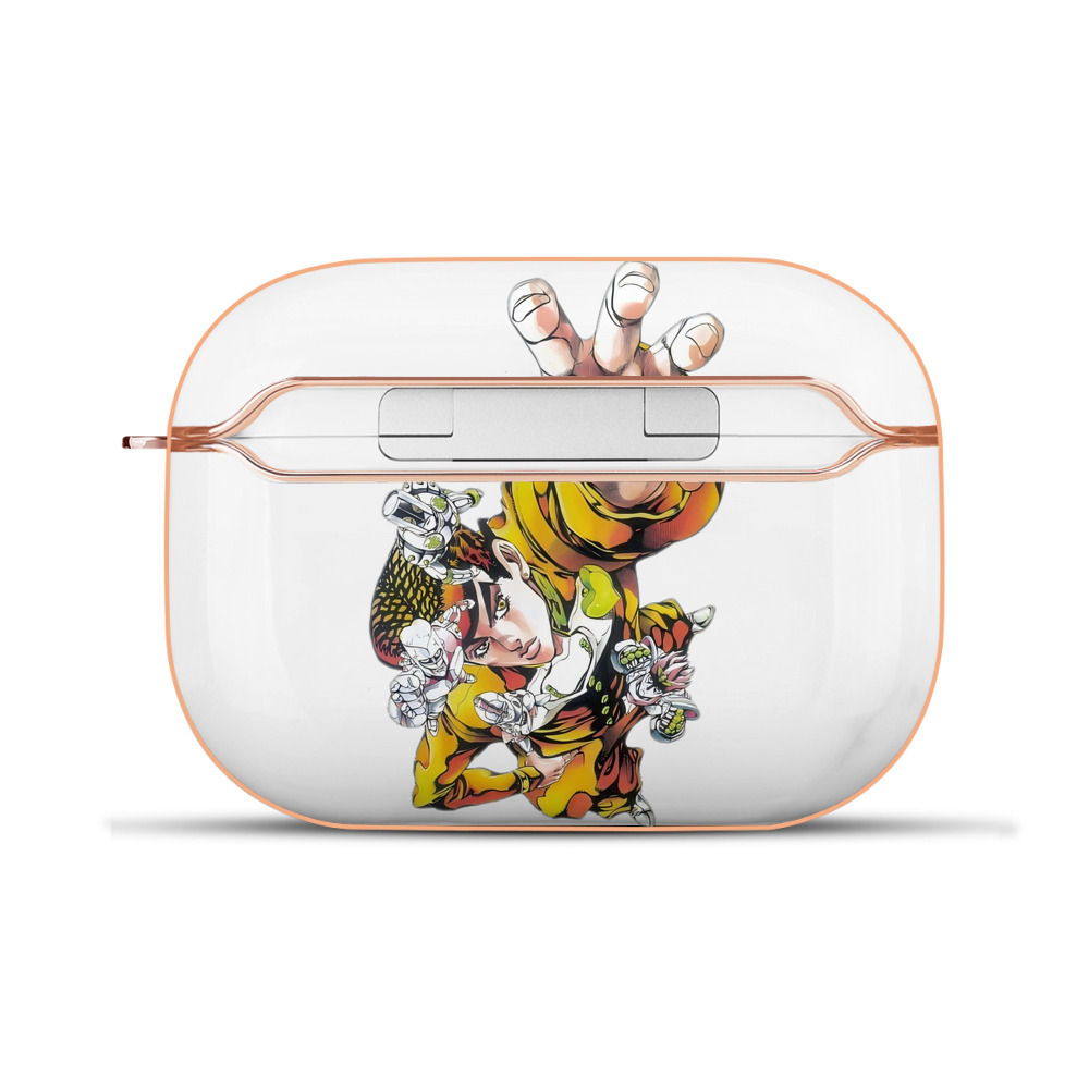 （画像用） ジョジョの奇妙な冒険 ひがしかた じょうすけ JoJo's Bizarre Adventure Higashikata Josuke 【AirPods Pro用】ハードシェル保護ケース｜耐衝撃・防指紋・カラビナ付き商品仕様