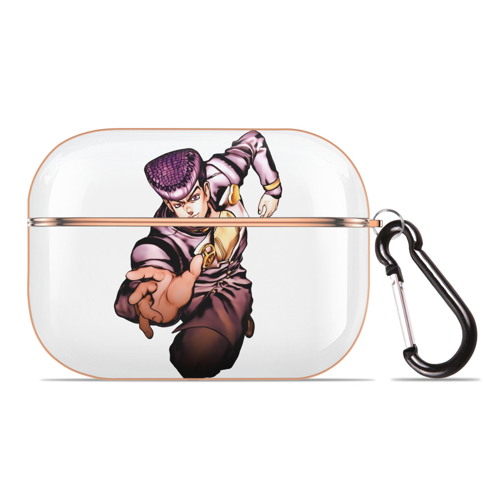 （画像用） ジョジョの奇妙な冒険 ひがしかた じょうすけ JoJo's Bizarre Adventure Higashikata Josuke 【AirPods Pro用】ハードシェル保護ケース｜耐衝撃・防指紋・カラビナ付き商品仕様