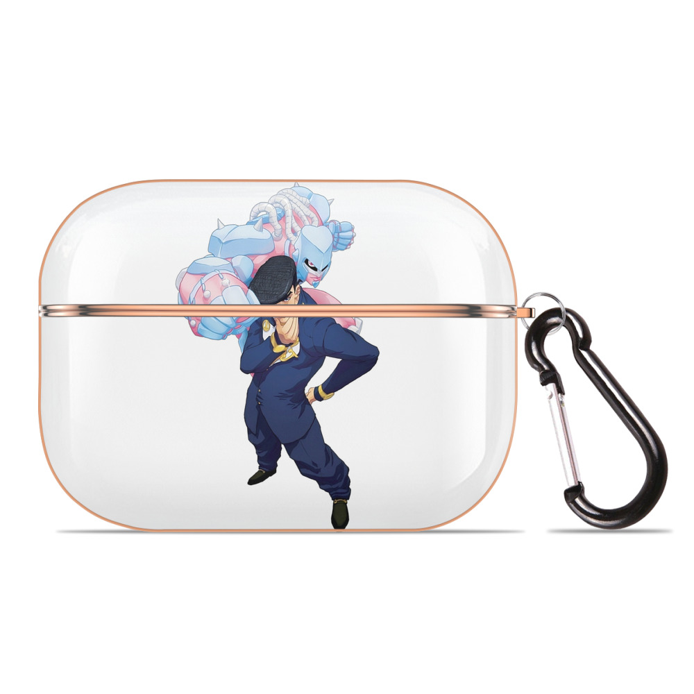 （画像用） ジョジョの奇妙な冒険 ひがしかた じょうすけ JoJo's Bizarre Adventure Higashikata Josuke 【AirPods Pro用】ハードシェル保護ケース｜耐衝撃・防指紋・カラビナ付き商品仕様
