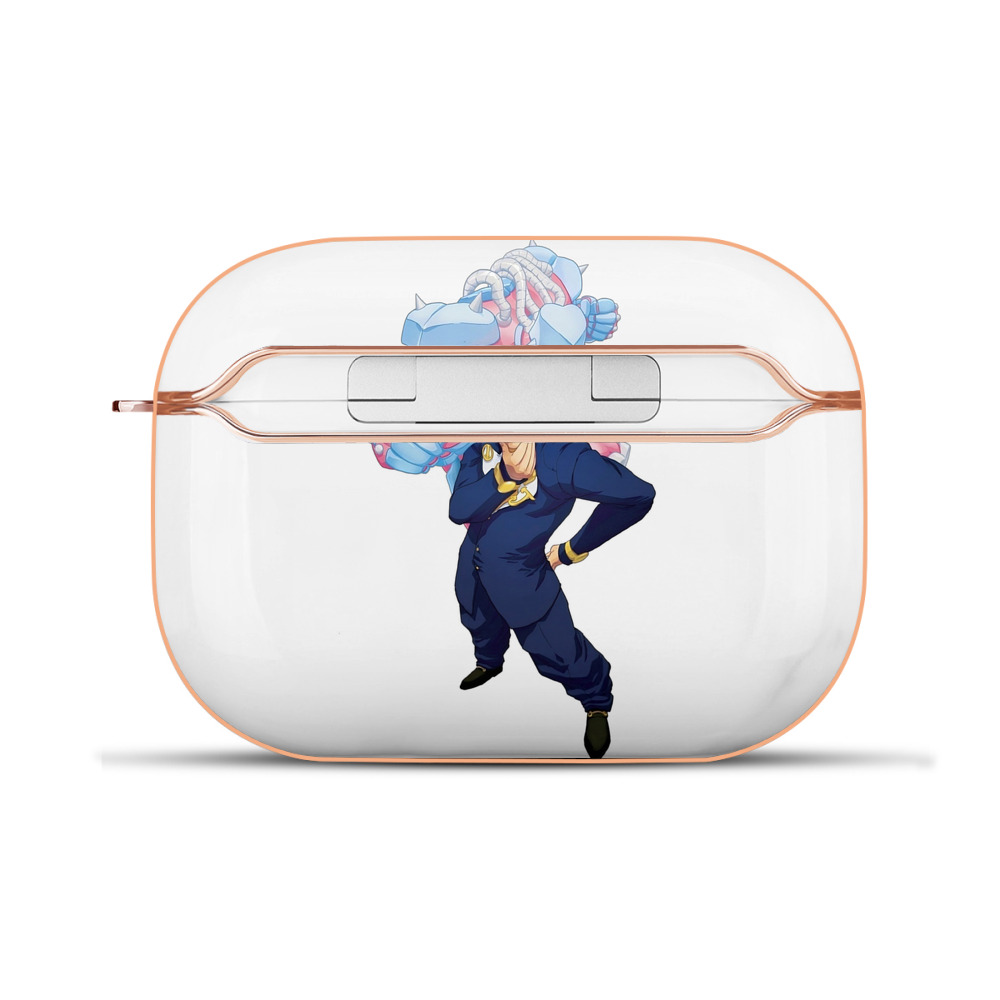 （画像用） ジョジョの奇妙な冒険 ひがしかた じょうすけ JoJo's Bizarre Adventure Higashikata Josuke 【AirPods Pro用】ハードシェル保護ケース｜耐衝撃・防指紋・カラビナ付き商品仕様