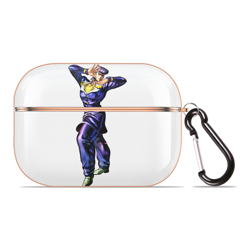 （画像用） ジョジョの奇妙な冒険 ひがしかた じょうすけ JoJo's Bizarre Adventure Higashikata Josuke 【AirPods Pro用】ハードシェル保護ケース｜耐衝撃・防指紋・カラビナ付き商品仕様