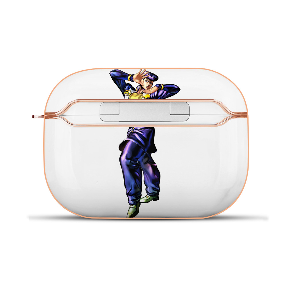 （画像用） ジョジョの奇妙な冒険 ひがしかた じょうすけ JoJo's Bizarre Adventure Higashikata Josuke 【AirPods Pro用】ハードシェル保護ケース｜耐衝撃・防指紋・カラビナ付き商品仕様