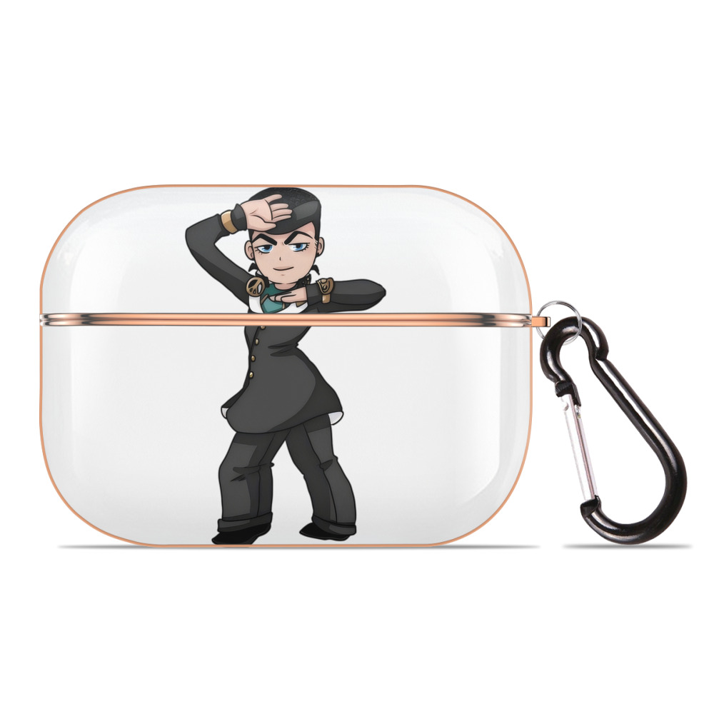 （画像用） ジョジョの奇妙な冒険 ひがしかた じょうすけ JoJo's Bizarre Adventure Higashikata Josuke 【AirPods Pro用】ハードシェル保護ケース｜耐衝撃・防指紋・カラビナ付き商品仕様