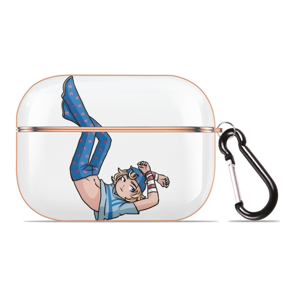（画像用） ジョジョの奇妙な冒険 グイード?ミスタ JoJo's Bizarre Adventure Guido Mista 【AirPods Pro用】ハードシェル保護ケース｜耐衝撃・防指紋・カラビナ付き商品仕様