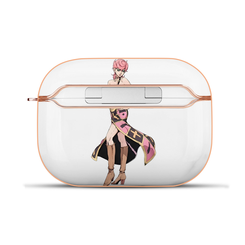（画像用） ジョジョの奇妙な冒険 トリッシュ?ウナ JoJo's Bizarre Adventure Trish Una 【AirPods Pro用】ハードシェル保護ケース｜耐衝撃・防指紋・カラビナ付き商品仕様