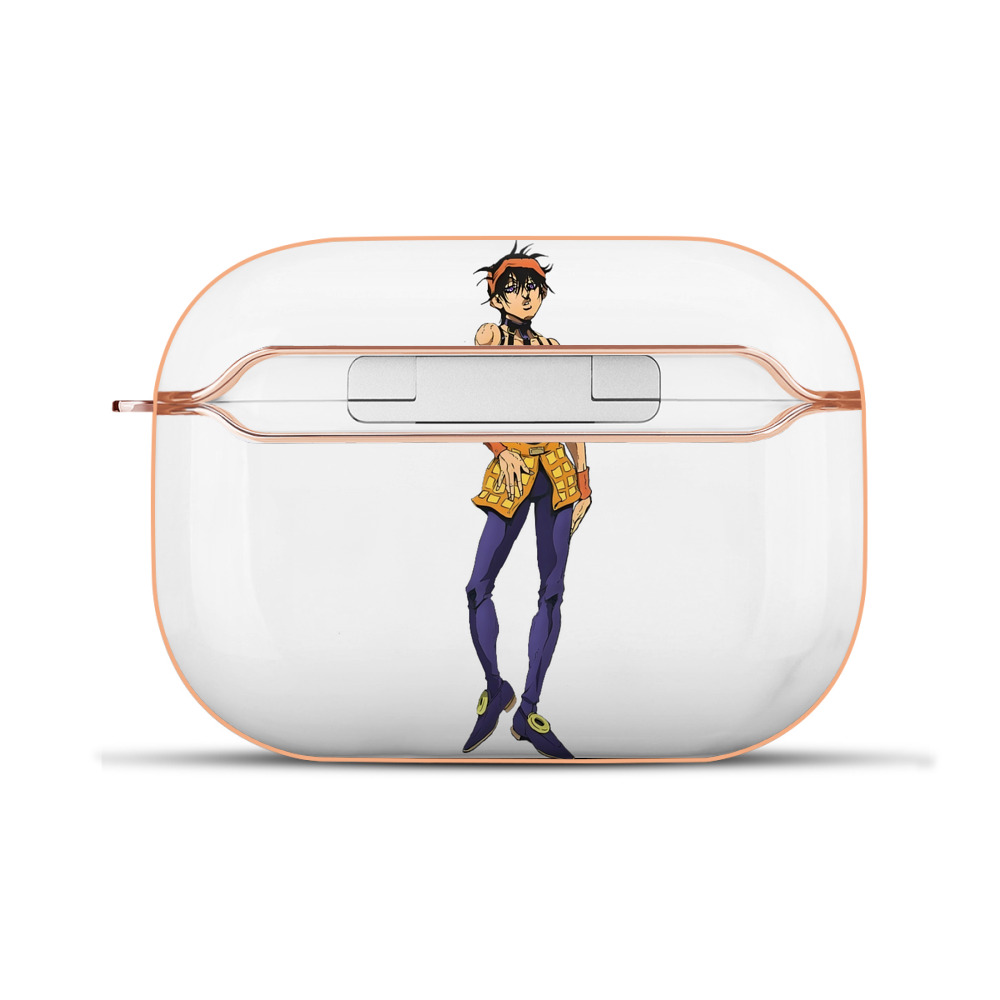 （画像用） ジョジョの奇妙な冒険 ナランチャ?ギルガ JoJo's Bizarre Adventure Narancia Ghirga 【AirPods Pro用】ハードシェル保護ケース｜耐衝撃・防指紋・カラビナ付き商品仕様