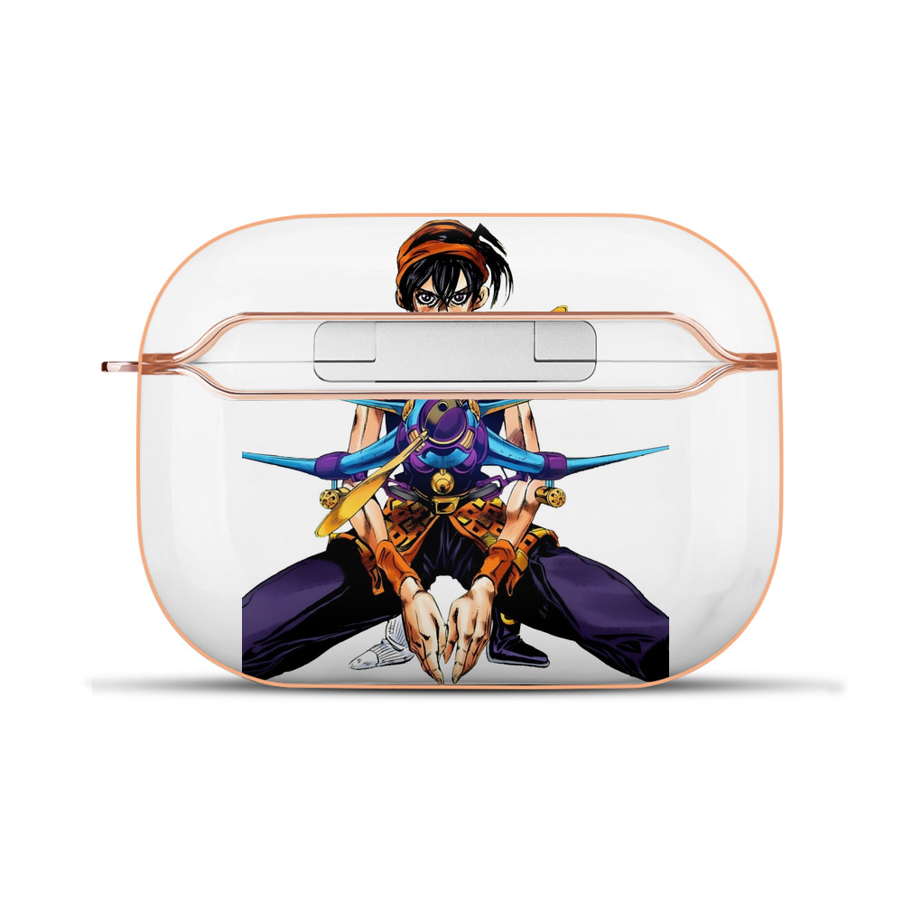 （画像用） ジョジョの奇妙な冒険 ナランチャ?ギルガ JoJo's Bizarre Adventure Narancia Ghirga 【AirPods Pro用】ハードシェル保護ケース｜耐衝撃・防指紋・カラビナ付き商品仕様