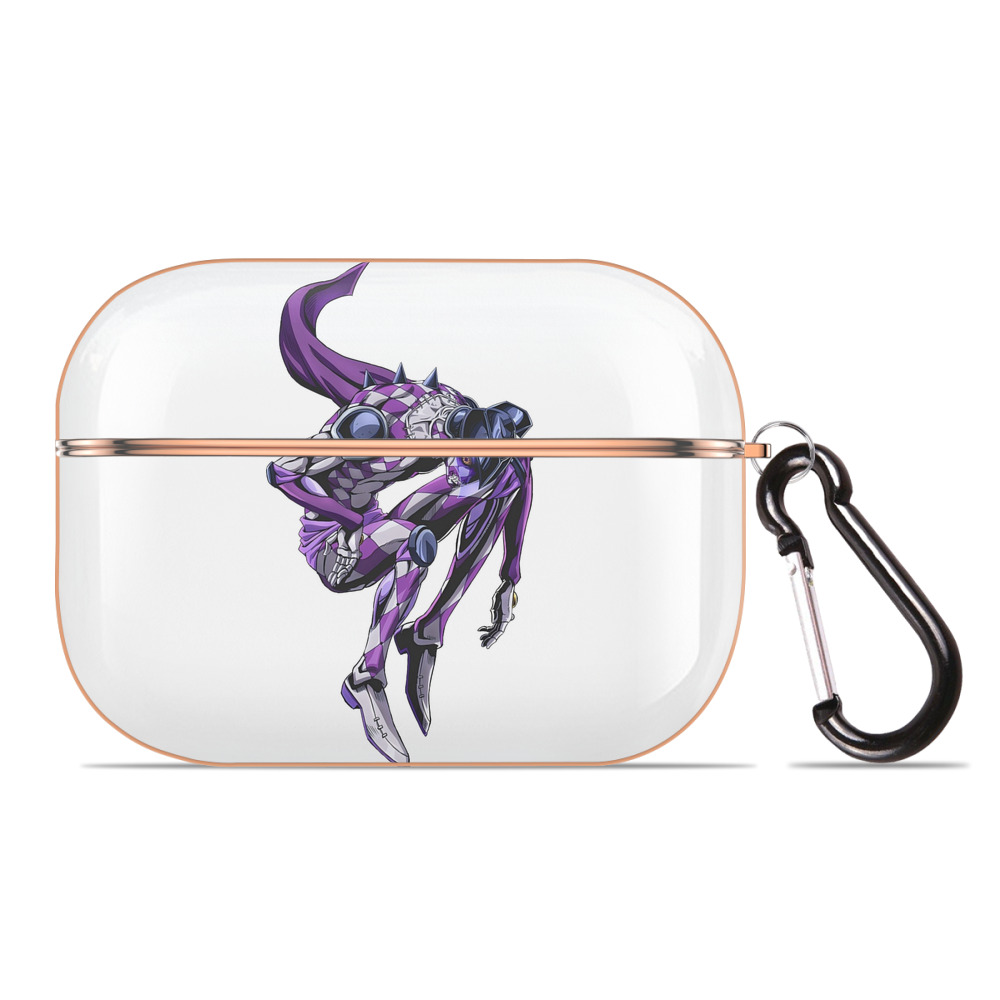 （画像用） ジョジョの奇妙な冒険 パンナコッタ?フー JoJo's Bizarre Adventure Pannacotta Fugo 【AirPods Pro用】ハードシェル保護ケース｜耐衝撃・防指紋・カラビナ付き商品仕様