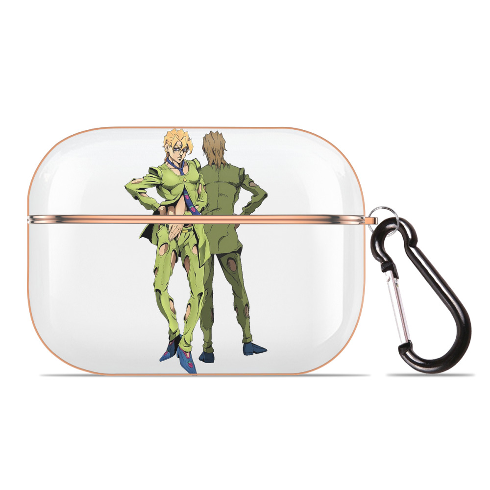 （画像用） ジョジョの奇妙な冒険 パンナコッタ?フー JoJo's Bizarre Adventure Pannacotta Fugo 【AirPods Pro用】ハードシェル保護ケース｜耐衝撃・防指紋・カラビナ付き商品仕様