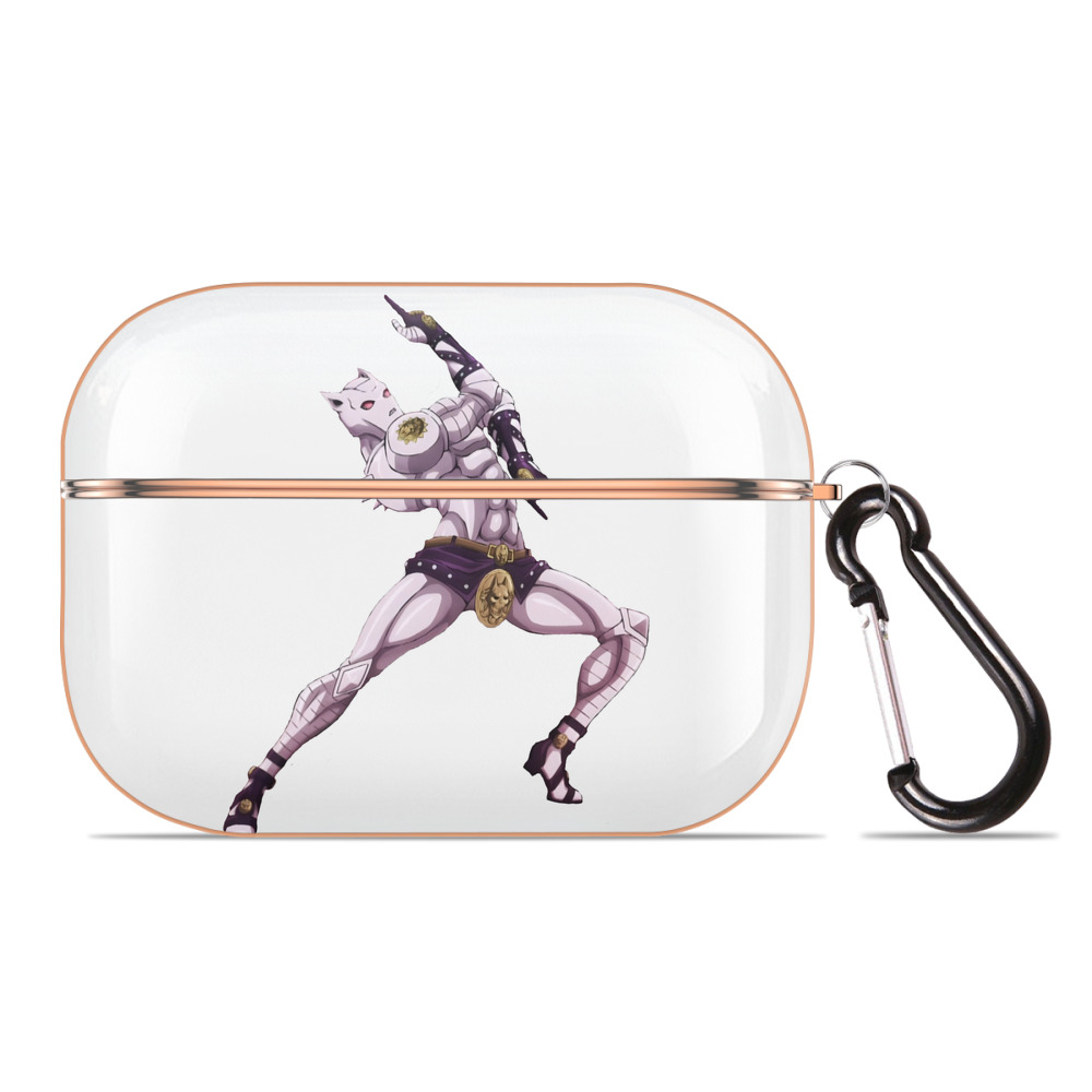 （画像用） ジョジョの奇妙な冒険 きら よしかげ JoJo's Bizarre Adventure Kira Yoshikage 【AirPods Pro用】ハードシェル保護ケース｜耐衝撃・防指紋・カラビナ付き商品仕様