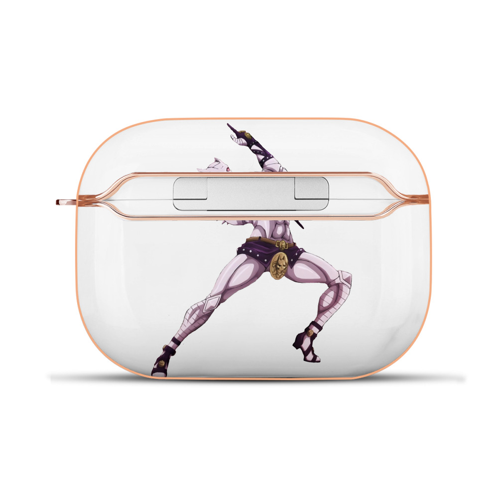 （画像用） ジョジョの奇妙な冒険 きら よしかげ JoJo's Bizarre Adventure Kira Yoshikage 【AirPods Pro用】ハードシェル保護ケース｜耐衝撃・防指紋・カラビナ付き商品仕様
