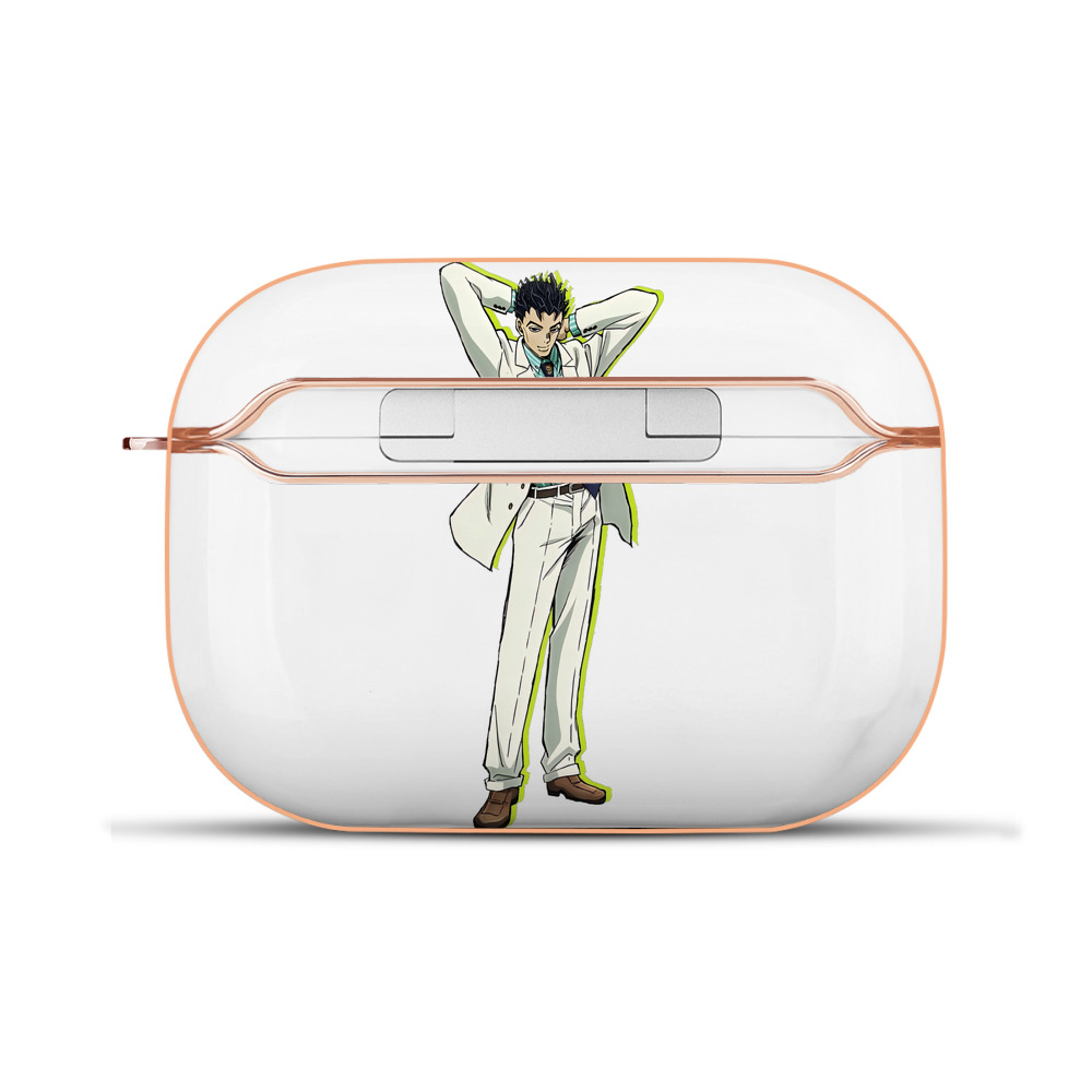 （画像用） ジョジョの奇妙な冒険 きら よしかげ JoJo's Bizarre Adventure Kira Yoshikage 【AirPods Pro用】ハードシェル保護ケース｜耐衝撃・防指紋・カラビナ付き商品仕様