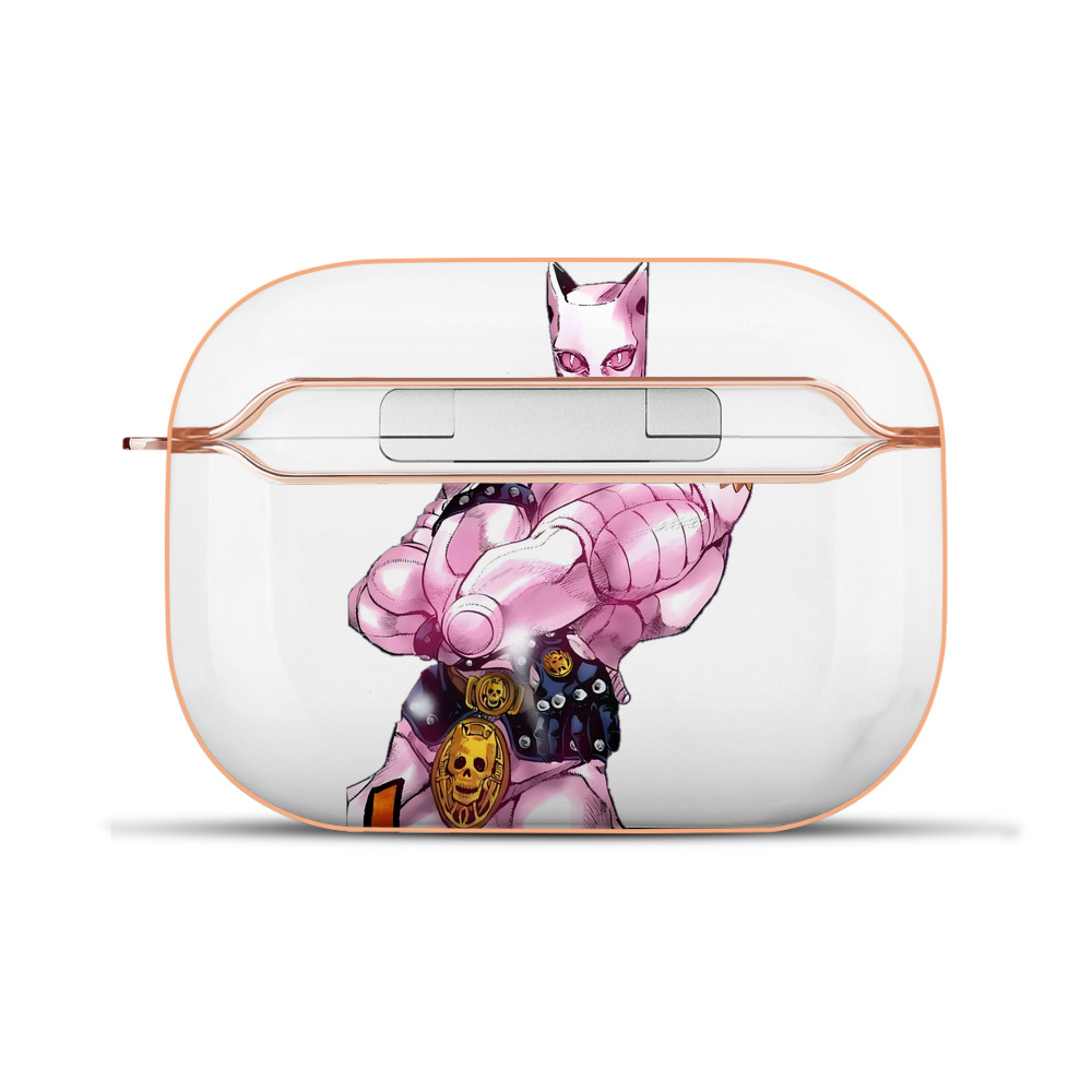 （画像用） ジョジョの奇妙な冒険 きら よしかげ JoJo's Bizarre Adventure Kira Yoshikage 【AirPods Pro用】ハードシェル保護ケース｜耐衝撃・防指紋・カラビナ付き商品仕様