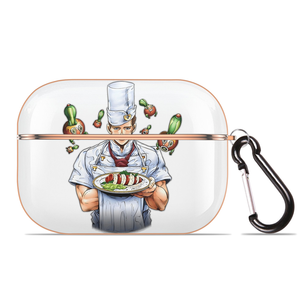 （画像用） ジョジョの奇妙な冒険 Tonio Trussardi JoJo's Bizarre Adventure トニオ?トラッサルディ 【AirPods Pro用】ハードシェル保護ケース｜耐衝撃・防指紋・カラビナ付き商品仕様