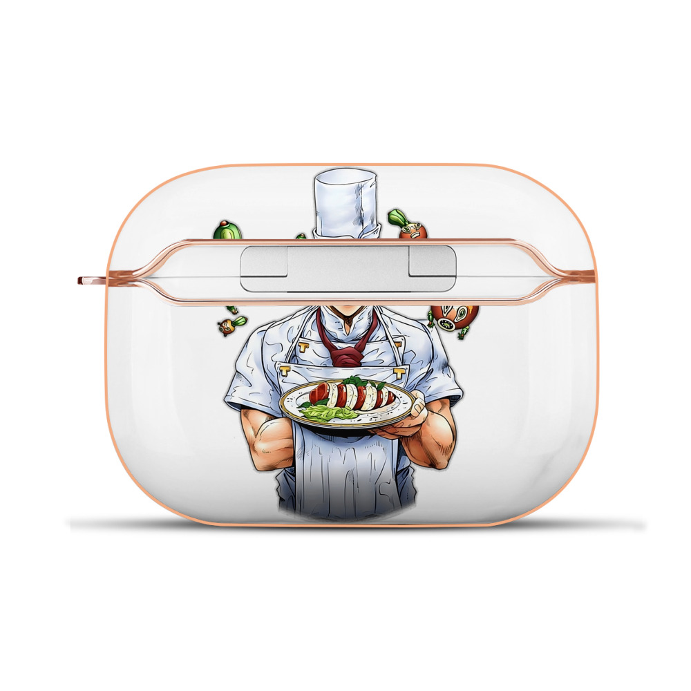 （画像用） ジョジョの奇妙な冒険 Tonio Trussardi JoJo's Bizarre Adventure トニオ?トラッサルディ 【AirPods Pro用】ハードシェル保護ケース｜耐衝撃・防指紋・カラビナ付き商品仕様