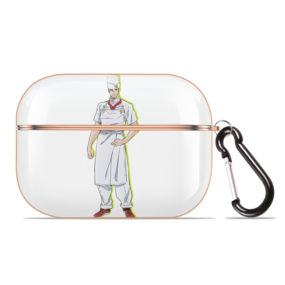 （画像用） ジョジョの奇妙な冒険 Tonio Trussardi JoJo's Bizarre Adventure トニオ?トラッサルディ 【AirPods Pro用】ハードシェル保護ケース｜耐衝撃・防指紋・カラビナ付き商品仕様