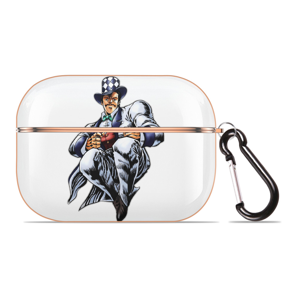 （画像用） ジョジョの奇妙な冒険 ウィル?アントニオ?ツェペリ JoJo's Bizarre Adventure Will Anthonio Zeppeli 【AirPods Pro用】ハードシェル保護ケース｜耐衝撃・防指紋・カラビナ付き商品仕様