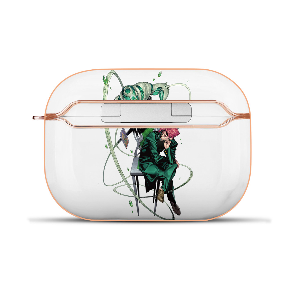 （画像用） ジョジョの奇妙な冒険 花京院 典明（かきょういん のりあき） JoJo's Bizarre Adventure Kakyoin Noriaki 【AirPods Pro用】ハードシェル保護ケース｜耐衝撃・防指紋・カラビナ付き商品仕様