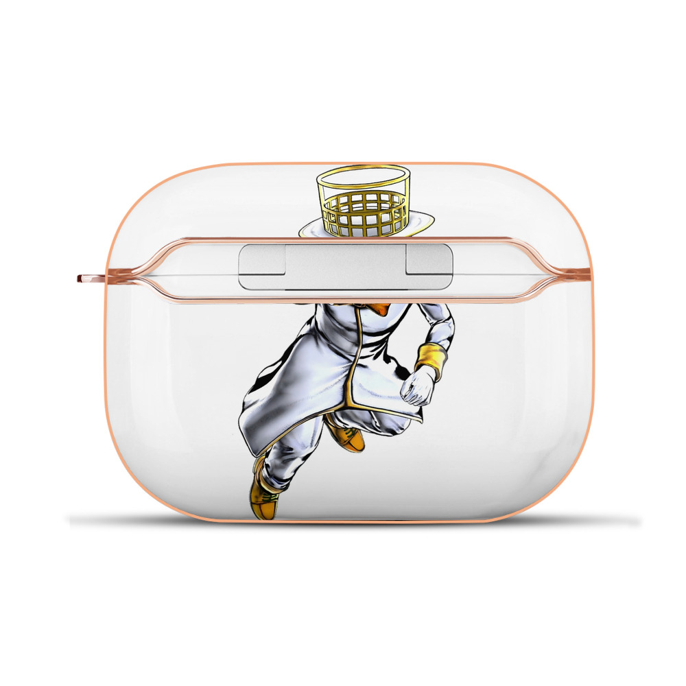 （画像用） ジョジョの奇妙な冒険 岸辺 露伴（きしべ ろはん） JoJo's Bizarre Adventure Rohan Kishibe 【AirPods Pro用】ハードシェル保護ケース｜耐衝撃・防指紋・カラビナ付き商品仕様