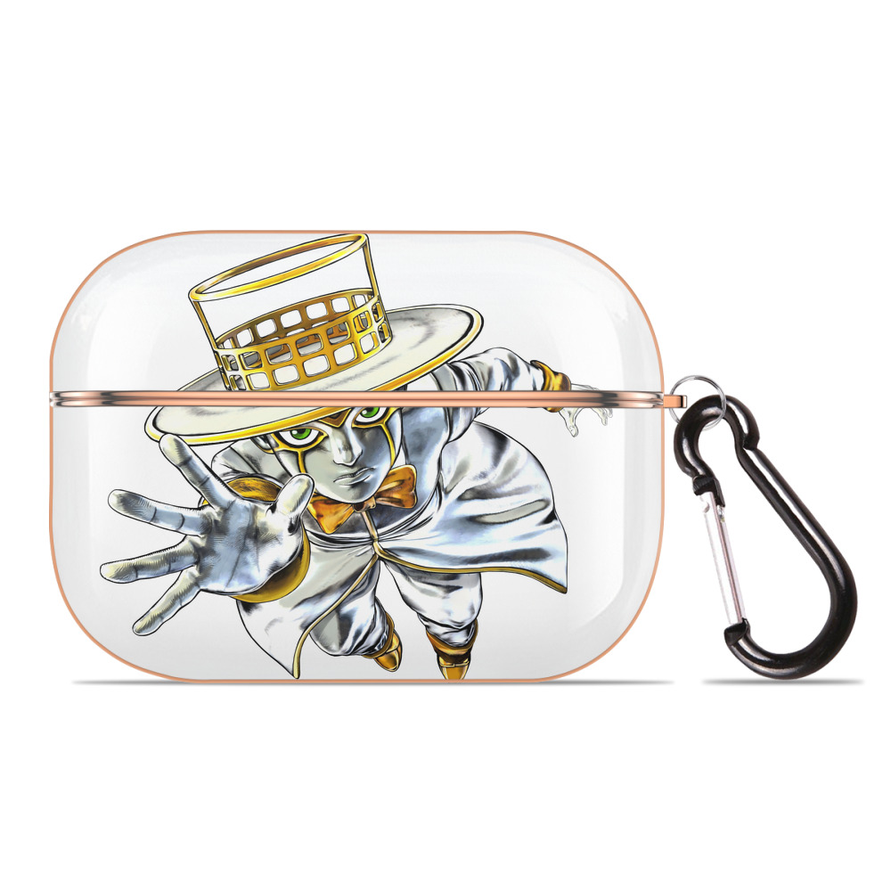 （画像用） ジョジョの奇妙な冒険 岸辺 露伴（きしべ ろはん） JoJo's Bizarre Adventure Rohan Kishibe 【AirPods Pro用】ハードシェル保護ケース｜耐衝撃・防指紋・カラビナ付き商品仕様