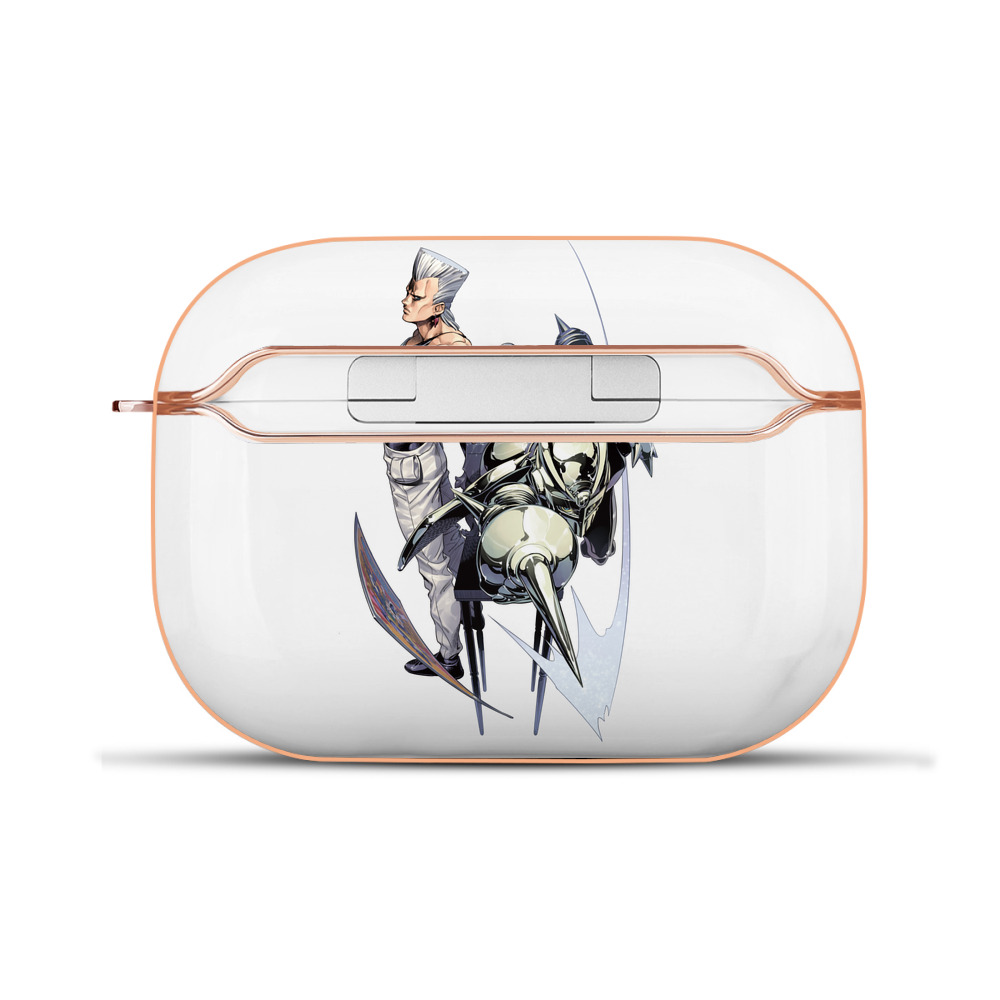 （画像用） ジョジョの奇妙な冒険 ジャン＝ピエール?ポルナレフ JoJo's Bizarre Adventure Jan Pierre Polnareff 【AirPods Pro用】ハードシェル保護ケース｜耐衝撃・防指紋・カラビナ付き商品仕様