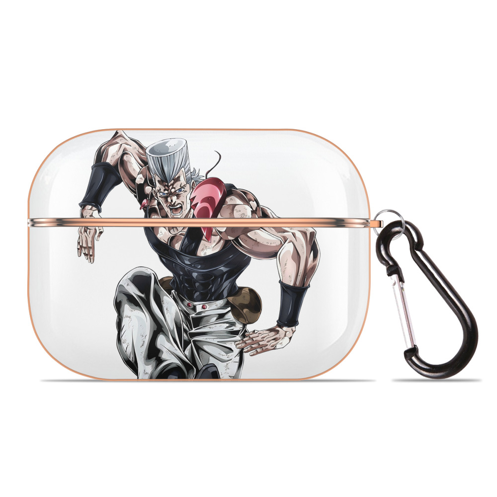 （画像用） ジョジョの奇妙な冒険 ジャン＝ピエール?ポルナレフ JoJo's Bizarre Adventure Jan Pierre Polnareff 【AirPods Pro用】ハードシェル保護ケース｜耐衝撃・防指紋・カラビナ付き商品仕様