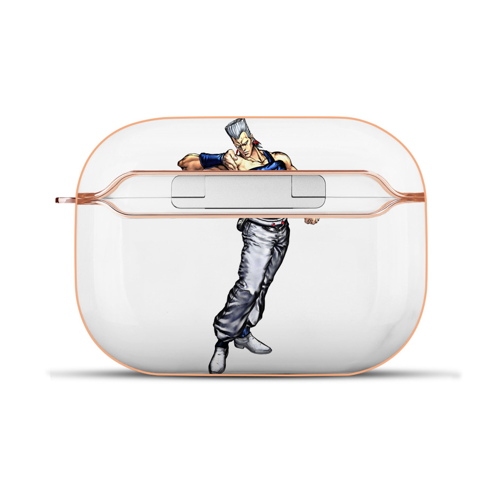 （画像用） ジョジョの奇妙な冒険 ジャン＝ピエール?ポルナレフ JoJo's Bizarre Adventure Jan Pierre Polnareff 【AirPods Pro用】ハードシェル保護ケース｜耐衝撃・防指紋・カラビナ付き商品仕様