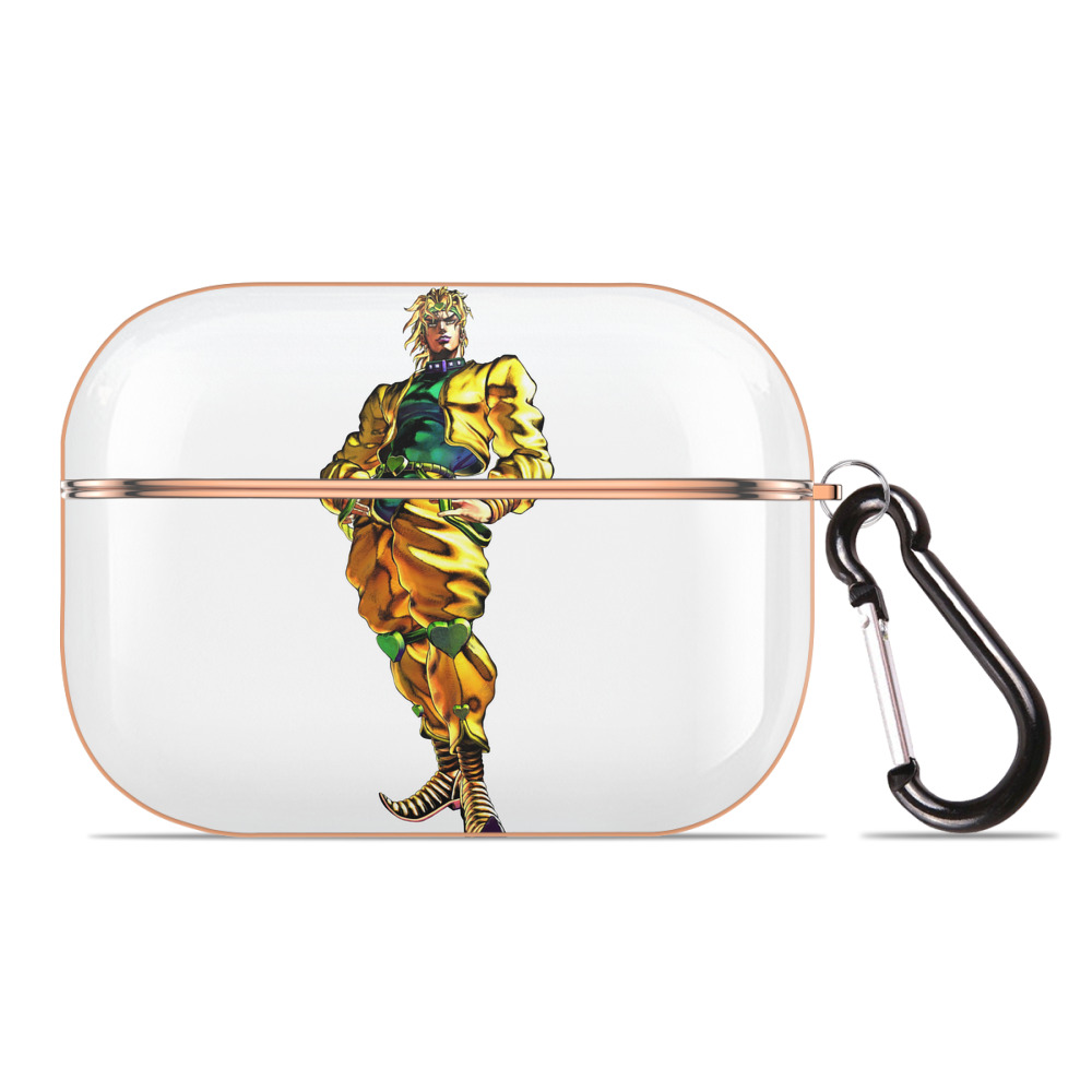 （画像用） ジョジョの奇妙な冒険 ディオ?ブランドー JoJo's Bizarre Adventure Dio Brando 【AirPods Pro用】ハードシェル保護ケース｜耐衝撃・防指紋・カラビナ付き商品仕様