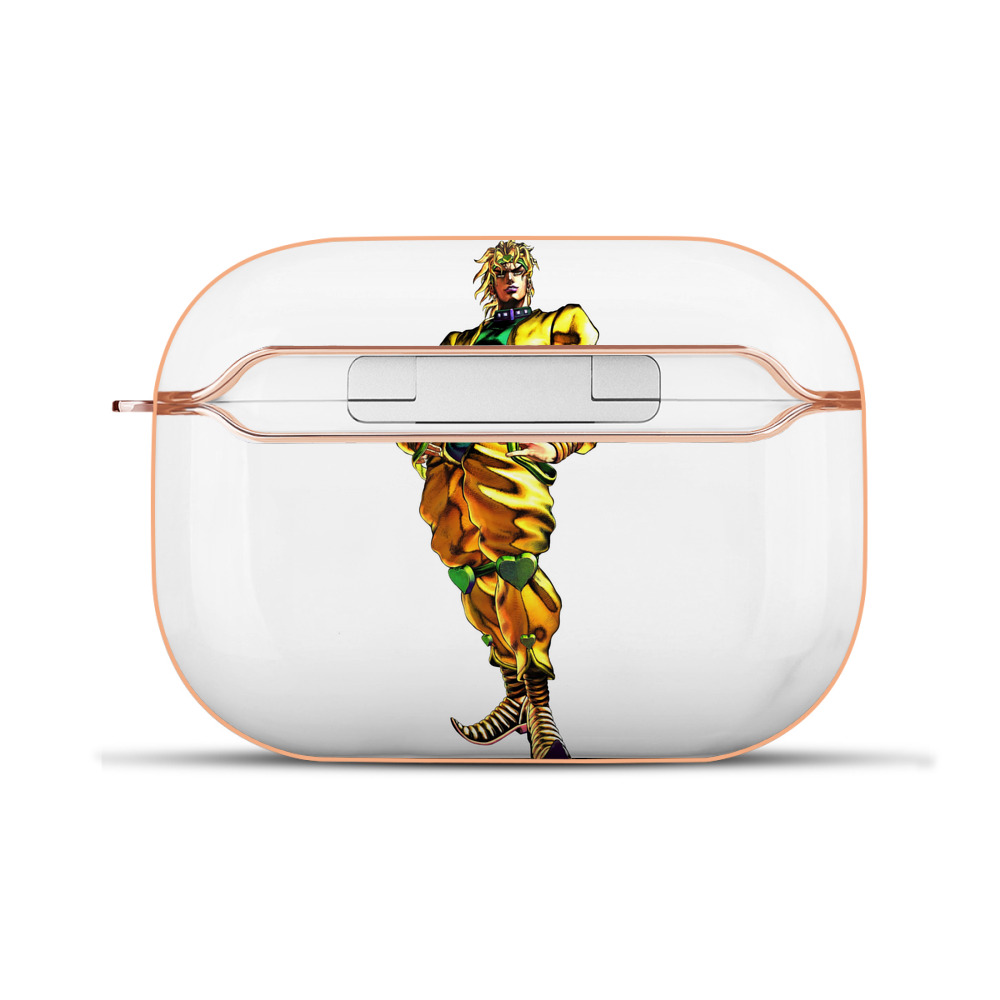 （画像用） ジョジョの奇妙な冒険 ディオ?ブランドー JoJo's Bizarre Adventure Dio Brando 【AirPods Pro用】ハードシェル保護ケース｜耐衝撃・防指紋・カラビナ付き商品仕様