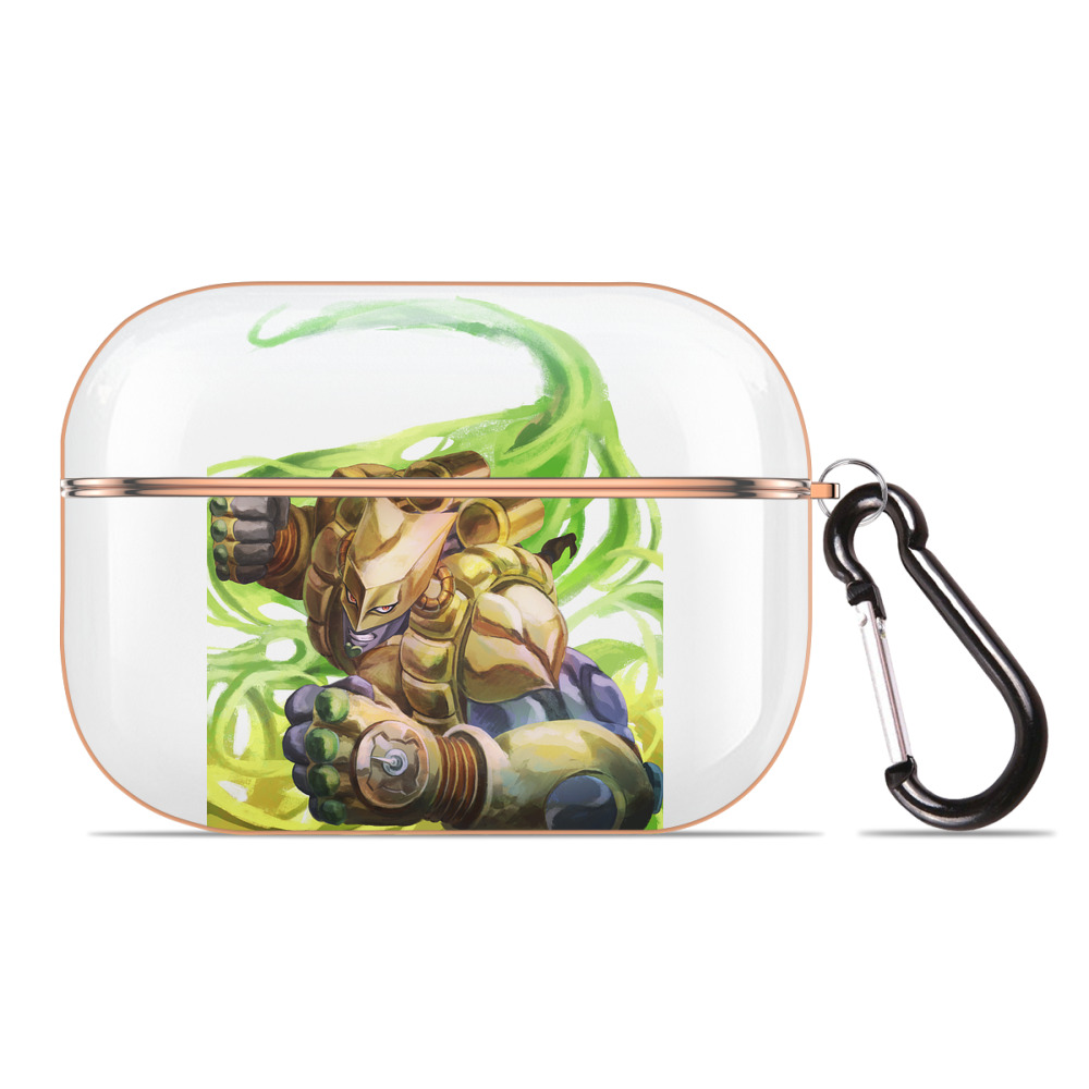 （画像用） ジョジョの奇妙な冒険 ディオ?ブランドー JoJo's Bizarre Adventure Dio Brando 【AirPods Pro用】ハードシェル保護ケース｜耐衝撃・防指紋・カラビナ付き商品仕様