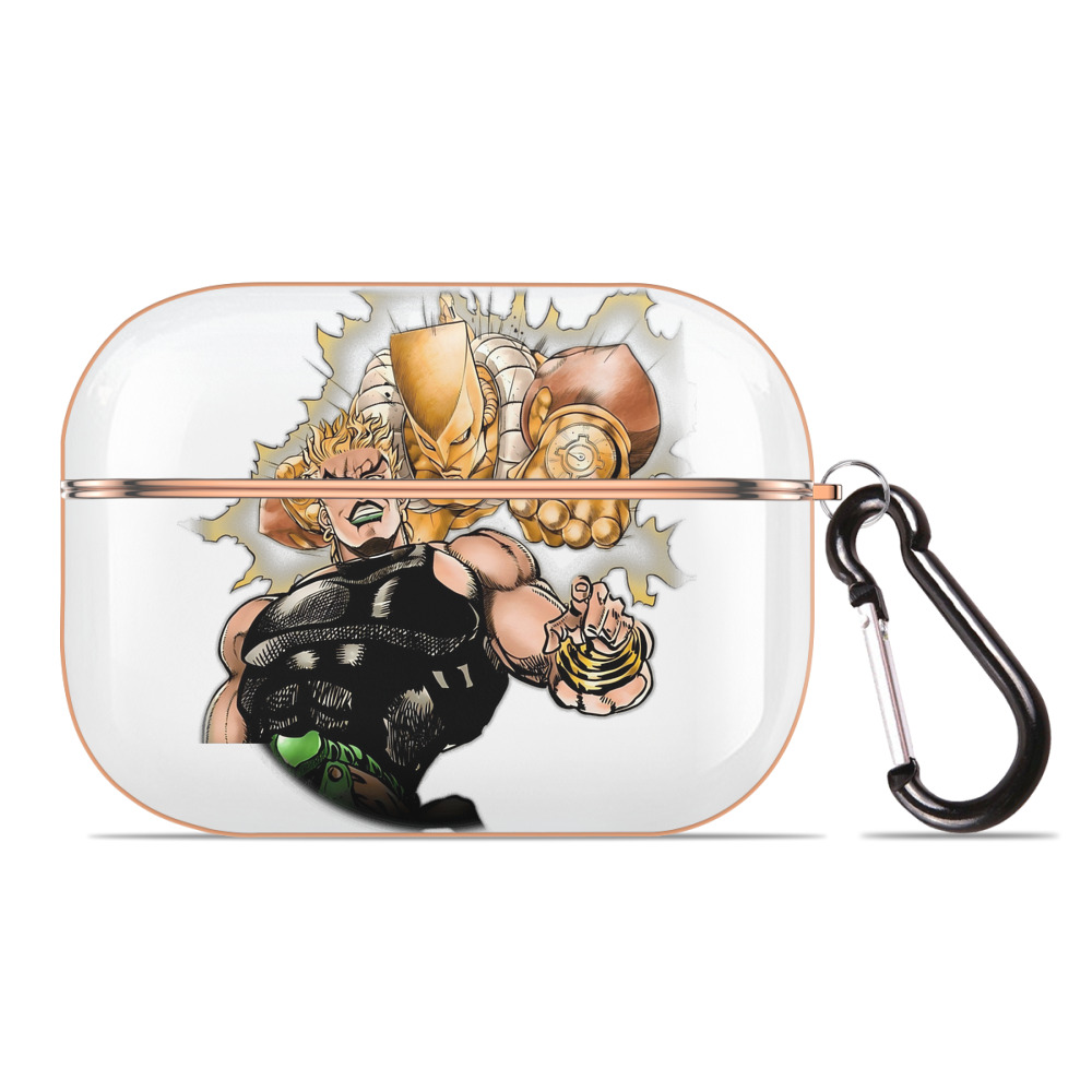 （画像用） ジョジョの奇妙な冒険 ディオ?ブランドー JoJo's Bizarre Adventure Dio Brando 【AirPods Pro用】ハードシェル保護ケース｜耐衝撃・防指紋・カラビナ付き商品仕様