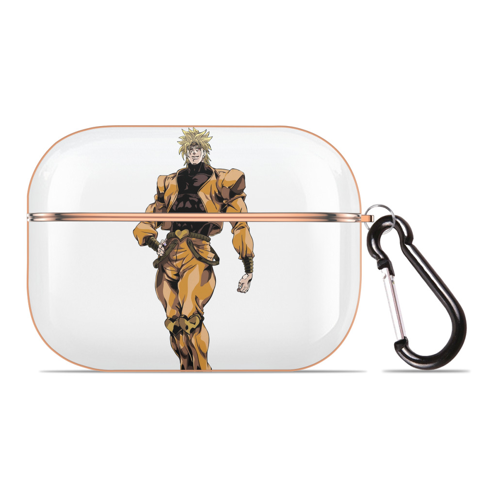 （画像用） ジョジョの奇妙な冒険 ディオ?ブランドー JoJo's Bizarre Adventure Dio Brando 【AirPods Pro用】ハードシェル保護ケース｜耐衝撃・防指紋・カラビナ付き商品仕様