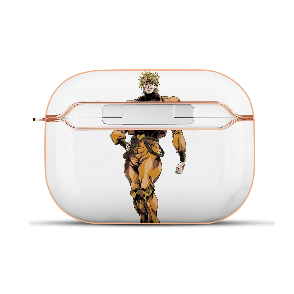 （画像用） ジョジョの奇妙な冒険 ディオ?ブランドー JoJo's Bizarre Adventure Dio Brando 【AirPods Pro用】ハードシェル保護ケース｜耐衝撃・防指紋・カラビナ付き商品仕様